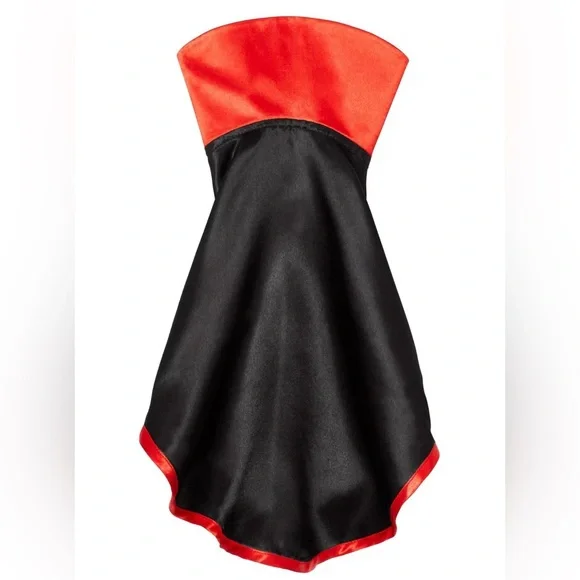 Frisco Vampire Cape For Small Dog or Cat Halloween Costume, Black Red Color - Picture 3 of 8